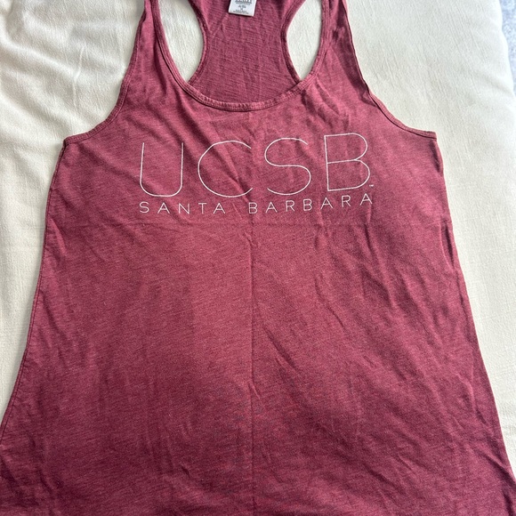 Venley Tops - UCSB Santa Barbara Women's Racerback Tank - Rose
